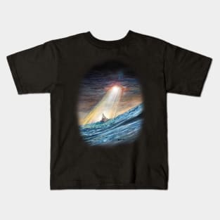 Adrift, But Not Lost. Kids T-Shirt